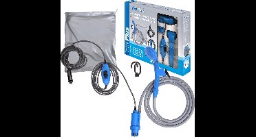 ProPlus Mobiele Douche Set - 3,5 liter water - Campingdouche - Reisdouche - Complete Set - Buitendouche - 12 V - Met Waterpomp, Douchekop, Schakelaar en Ophangaccessoires