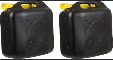 All Ride Jerrycan - 2x - 20 liter - brandstof - met schenktuit - voor water en benzine