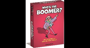 Clementoni - Who's The Boomer - Gezelschapspel - Kaartspel - Familiespel - Klein cadeau - Vanaf 14 jaar