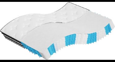 vidaXL - Pocketveringmatras - middelhard - 140x190 - cm