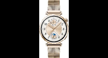 HUAWEI WATCH GT5 41mm Milanees Goudkleurig Horlogeband - Verbeterd 24/7 gezondheidsbeheer - Tot 2 weken batterijduur - Compatibel met iOS & Android