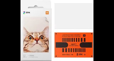 Originele Xiaomi Zink papier - 50 Stuks - 2 * 3 inch (5 x 7,6cm) - Zelfklevend fotoprinterpapier voor Xiaomi Mi Portable Photo Printer en andere fotoprinters - Zink papier