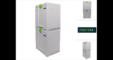 Festool Systainer-set 2x SYS3 M 437 ( 2x 204845 ) 43,1 liter 396x296x437mm gereedschapskoffer koppelbaar