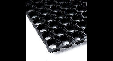 Rubber ringmat 100 x 100 cm - Deurmat voor binnen en buiten