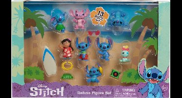 Disney Stitch - Stitch Deluxe Set 8 speelfiguren met 5 accessoires