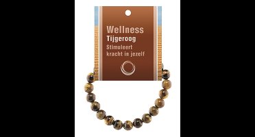 Ruben Robijn Tijgeroog powerbead armband + kaart
