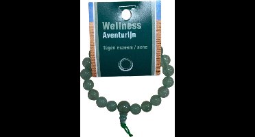 Ruben Robijn Aventurijn groen powerbead armband + kaart