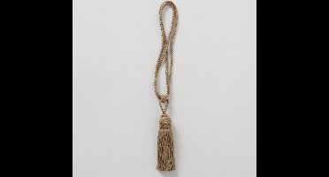 Decoratie Kwast - Ibiza - Taupe - Hanger - Jute - Sfeervol - 68cm - Ø4.5cm - Hand gemaakt.