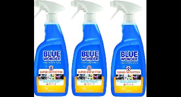 Blue Wonder Professioneel Superontvetter Spray 3-pack met KD spons