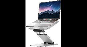 Sounix Laptop standaard - Universeel 11 tot 17 inch - In hoogte verstelbaar - Aluminium - Alle laptops - Ergonomisch - Zliver