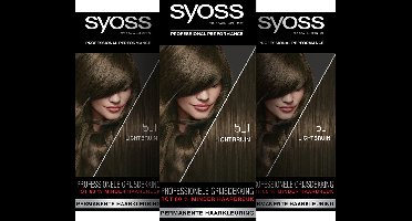 Syoss - Haarverf - 5_1 - Lichtbruin - 115ml x 3