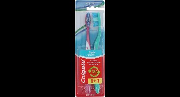 Colgate Triple Action 2 Pack Tandenborstel - Medium Pink-Green
