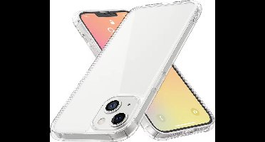 Transparant hoesje geschikt voor iPhone 13 mini - Shockproof Protective Case doorzichtig siliconen hoesje geschikt voor Apple iPhone 13 mini, Clear Cover, Dotted Finish Ultra Slim Soft Silicone Jelly Back Cover voor iPhone 13 mini