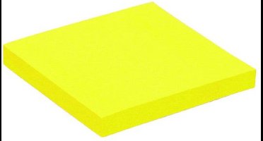 Memoblok Quantore 76x76mm neon geel | 6 stuks