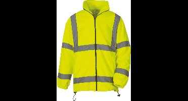 Yoko Signalisatie zwaar fleece jack YHVK08 - Hi Vis Yellow - XXL