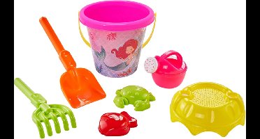 Atosa Zandbak speelgoed set - Schepjes & vormpjes - Zeemeermin - 7-delig