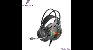 FoneTex FT-GHS01 - Bedrade Gaming Headset - Geschikt voor PC/PS5/PS4/Switch - Zwart