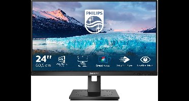 Philips 242S1AE - Full HD Monitor - HDMI-DP-DVI - 24 inch