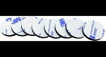 3M Dubbelzijdige Tape - Zwart Ronde Foampads 40 mm x 40 mm - 10 Stuks - Sterke Zelfklevende Schuimkussentjes - Veelzijdige Montagetape Voor Muren, Deuren, Hout & Glas