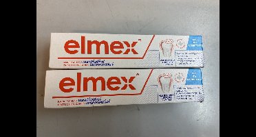Elmex Anti-Cariës Mentholvrij Tandpasta – 2 x 75 ml - Voordeelverpakking