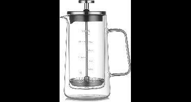 Dubbelwandige Cafetière - French Press - Coffeemaker - Filter Koffie - Borosillicaat Glas - Slow Coffee - 350ml