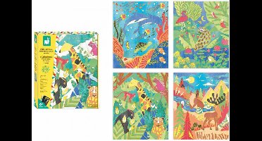 Janod - Les Ateliers Du Calme - Dieren verven knutselset