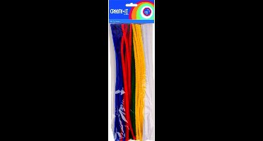 Chenilledraad in diverse kleuren 30 cm - 50x stuks - Hobby artikelen en knutselen - pijpenragers