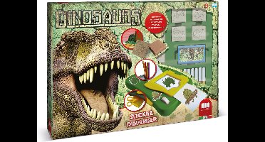Dino stickermachine en stempelkit - cadeau dinosaurus - speelgoed dino