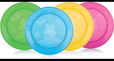 Nûby - Set van 4 bordjes - 9m+