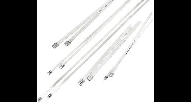 Metalen RVS Tie Wrap - 7,9 x 360 mm - 100 stuks