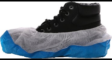 Oxxa Shoe Cover 5832 set à 400 stuks Wegwerp overschoen PE/PP [blauw/wit] - antislipzool - onesize