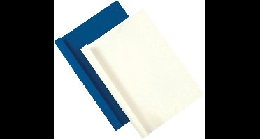 Fellowes inbindmappen PVC voorblad met lederlook A4, wit 100 stuks