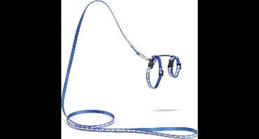 Beeztees Hearts - Kittentuigje - Blauw - 120 cm x 10 mm
