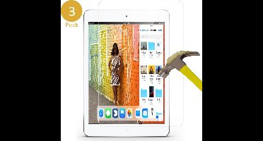 Screenprotector geschikt voor iPad 9.7 2018 - Screen Protector Glas - 3 Stuks