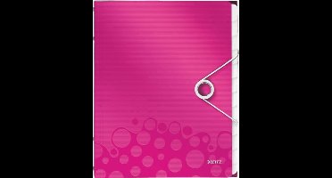 Leitz WOW Sorteermap Kunststof - A4 - 12-tabs - Roze