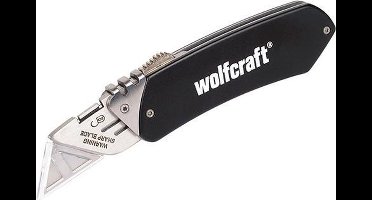 wolfcraft - Vouwmes - Zakmes - Vrijetijdsmes met intrekbaar mes - 4124000
