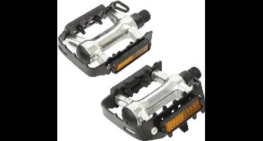 Dresco Fietspedalen Mountainbike - MTB - Chroom/Zwart