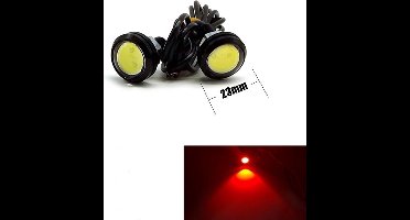 23MM LED - Eagle Eye - Rood - Waterproof