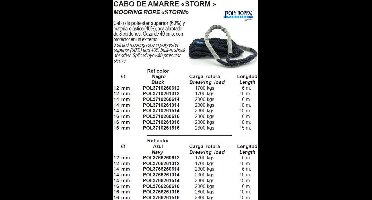 Touw met Lus voor Aanmeren Blauw 'Storm' (diameter: 12mm, lengte: 10m) (POL3766261012)
