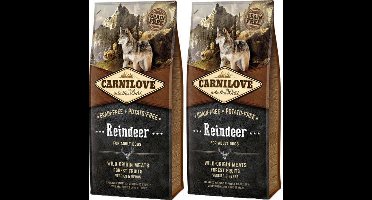 Carnilove grain free reindeer adult dubbelpak 2x 12 kg