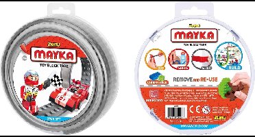 Mayka bouwblokjes tape grijs - 2 meter / 4 studs