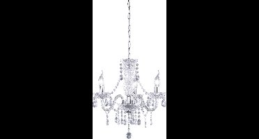 REALITY LÜSTER Kroonluchter - Chroom - excl. 3x E14 - Behang Transparant - D: 46 cm