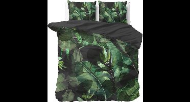 Sleeptime Wild Plants - Dekbedovertrekset - Lits-Jumeaux - 240x200/220 + 2 kussenslopen 60x70 - Groen