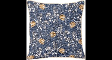 Signare Kussenhoes - Austen Blue | Jane Austen| Gobelinstof