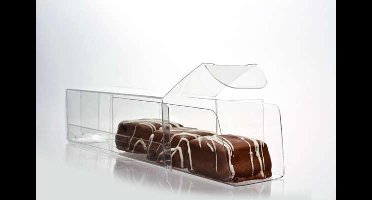 Plastic Gift Boxes for Chocolates 3.5x3.5x10.8cm with Insert (100 pieces)
