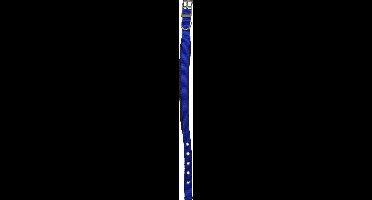 Hondenhalsband Nylon halsband 'SP' dubbel 25 mm x 55 cm Blauw
