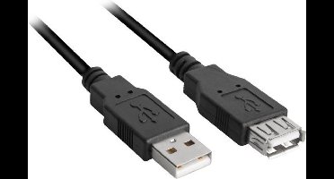 Sharkoon USB A 2.0 Verlengkabel 1.0 Meter