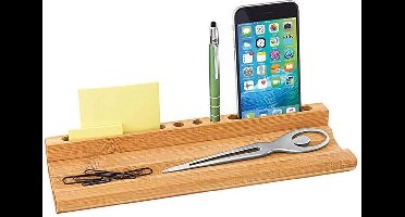WEDO Bamboe Desk Organizer met Smartphone Houder