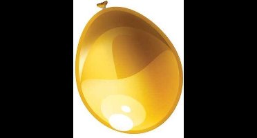 Ballonnen metallic goud (Ã˜30cm, 10st)