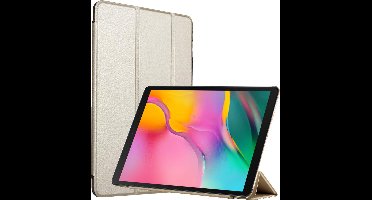 Hoes geschikt voor Samsung Galaxy Tab A 10.1 (2019) - Smart Book Case Tri-Fold Hoesje - iCall - Goud